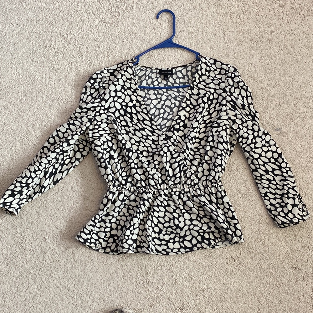 Who What Wear Peplum Top